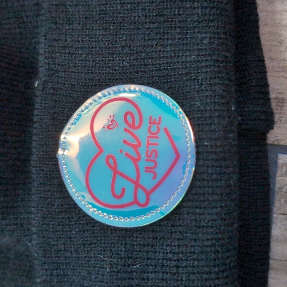 NWT Live Justice Kid's Matching Woven Winter Hat/Pom-Pom Beanie and Gloves - Picture 2 of 6